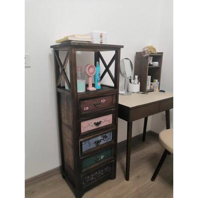 新斗款美式木复古床头UDB柜抽屉式柜卧室收纳柜客厅边柜多功能实