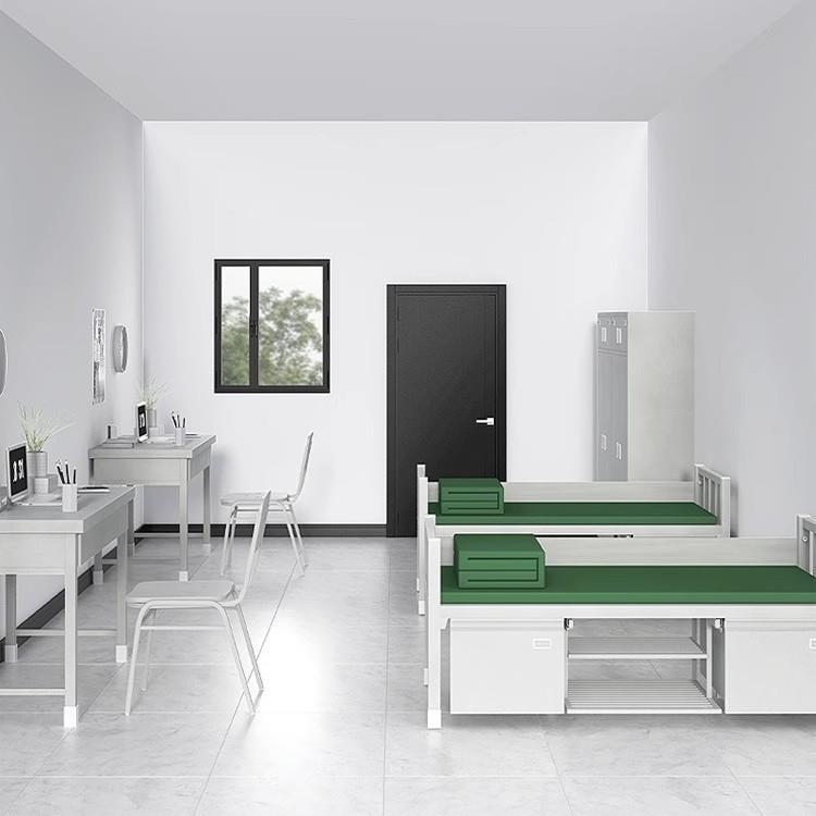 营房高单低床宿舍层营房ONU床双层床单人铁架床制式营具上下床铁