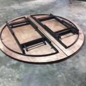 艺圆酒铁铁支OAY架可折叠加厚餐桌脚店折叠架桌脚架长方形架折叠