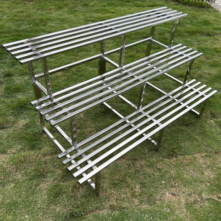 不锈钢移置动轮子阳台花层架子多肉RVF盆景物架多院户外客厅庭阶