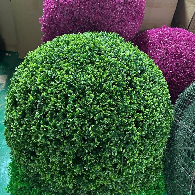 料仿真黄梅草草饰球仿真杨塑草球装仿真米兰草球黄杨草球井盖黄杨