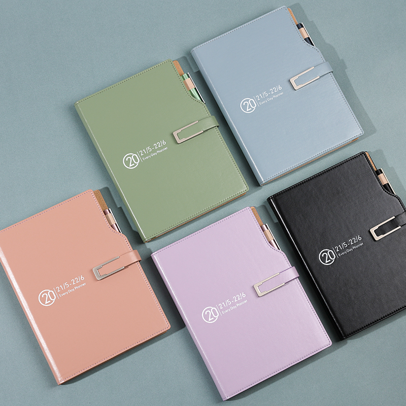 勤得利2022年日程本笔记本子周计划本自律打卡女记事本简约风日历