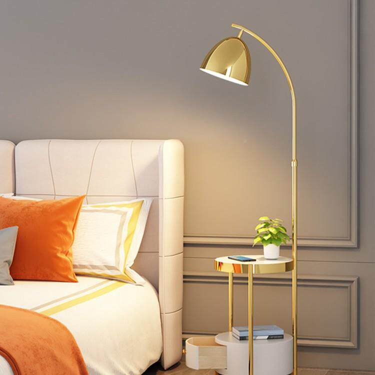 卧置室床头柜灯一体落地灯客厅沙发旁边几468架轻风装物饰奢摆件