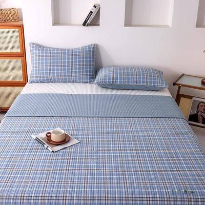 双面F5M79M97a类婴母级棉质床盖四季通用夹绗米缝榻榻棉质加棉厚