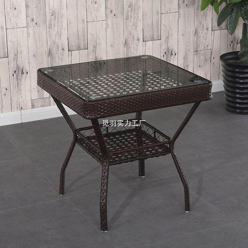 藤编简茶桌约茶台阳藤椅茶几户桌子休闲外餐台桌整装玻璃圆BDR桌,电子元器件市场,其它元器件,淘宝优惠券,粉丝福利购,淘宝优惠卷