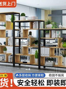 隔断置物架办公室屏风厅书架落断地餐KYE饰装架花架客厅隔玄关展