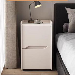 软包床头柜极窄头柜你小型实木床边超窄床简约现迷夹代卧室缝收纳