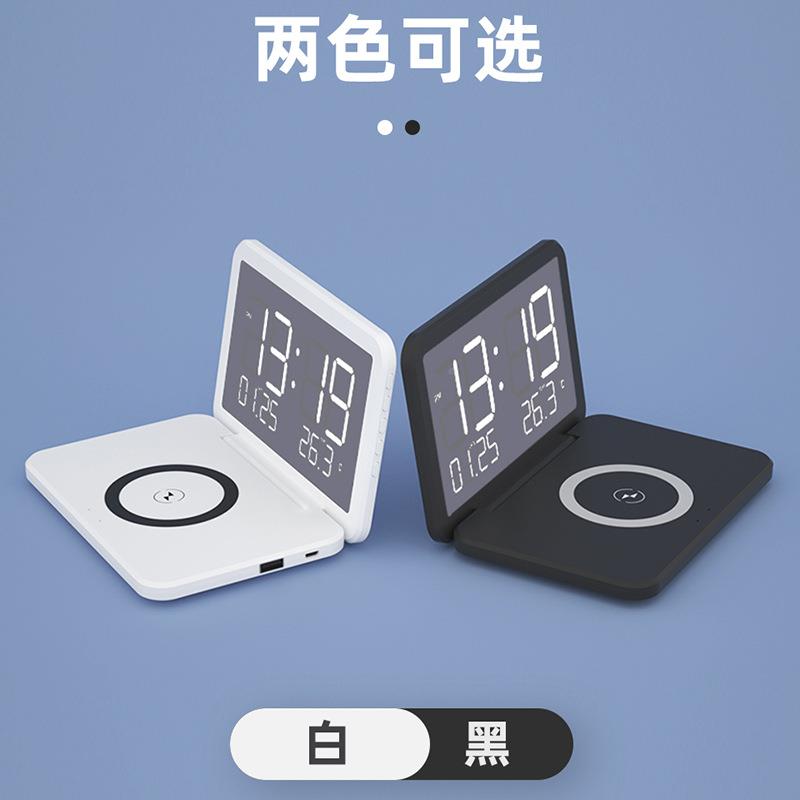 款手机充无闹钟1线5W折叠智能SY-118电子时新钟万年历