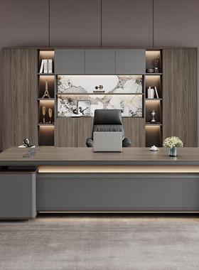 办公桌老板家桌高档班tb-72383总裁桌经理大台办公室椅具董事长桌