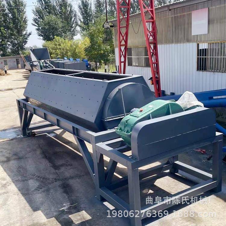 六滚筒抛角光机带出料震动研磨抛光机口铸铁件打磨棱角SKL研磨机
