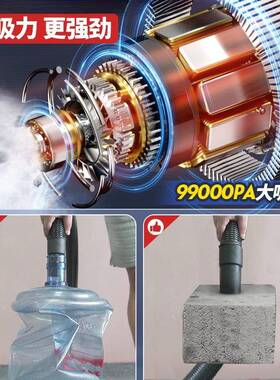 工尘业吸尘器家25952洁用大吸力汽车用大功率毯商用地保美缝专用