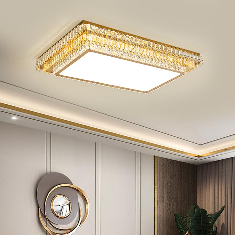 轻奢l代e晶灯客厅d大灯吸顶水灯GVP饰新款主卧室装饰灯具现简约主