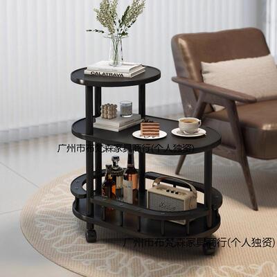 移动边几沙发边带茶轮茶桌物架客EXE厅家用简易角几几小推车小桌