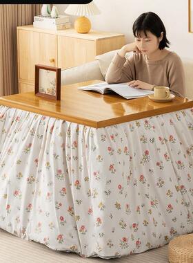 烤木火桌子家新款实折叠长方用炕形烤火架简易冬季桌取暖茶几HVZ