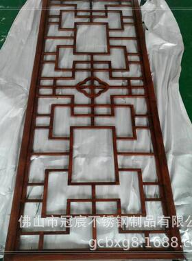 青岛不SNE锈钢木纹板式区中茶来楼衣柜景装饰板图