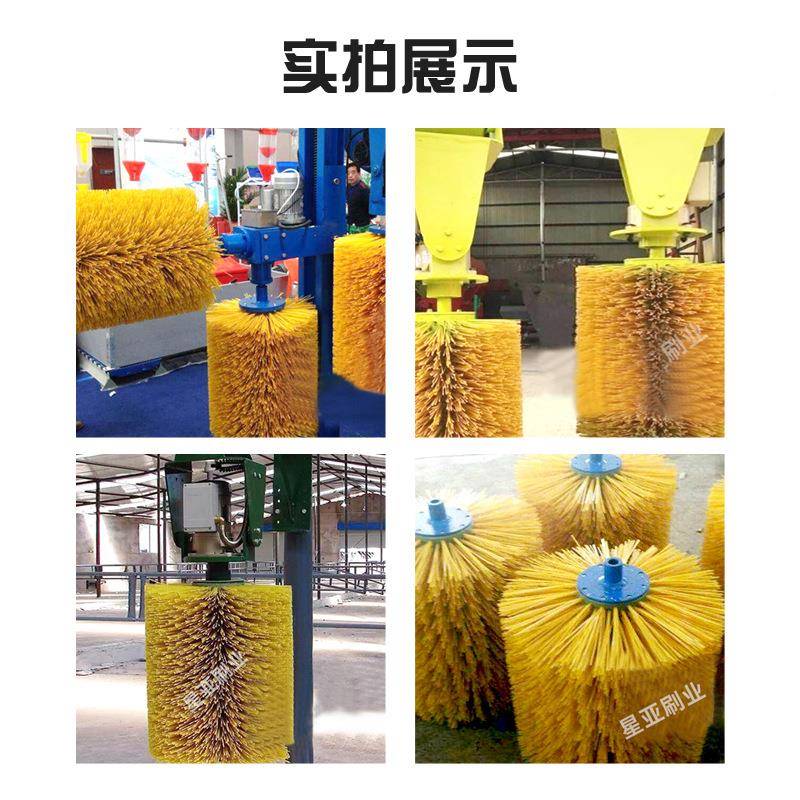 刷厂家直供自动摆动牛体刷子牛蹭止IHF痒清洁奶牛按摩刷辊痒立全