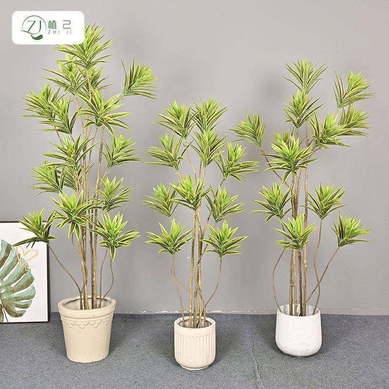 仿真合绿植百型竹巴铁室内家居商场大落地植物盆栽软装装饰无品牌