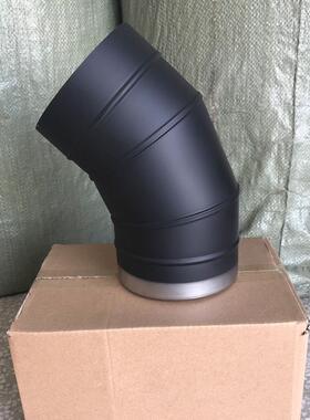 厂家供家用取暖炉壁采暖炉烟45度管弯头不锈钢弯炉头壁炉FVI配直