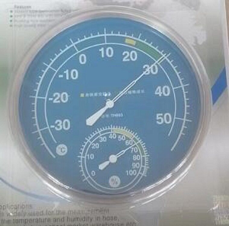 指针式不锈钢温湿度计型号TH603