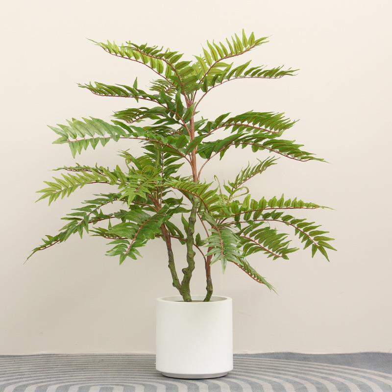 仿真香PLP椿树造景假花树大型饰装室内客厅奢摆件仿生植轻物落地