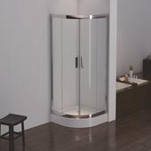 C?ted IvireoDouche屏304不锈钢扇形浴房家淋83745装 浴室玻璃风隔