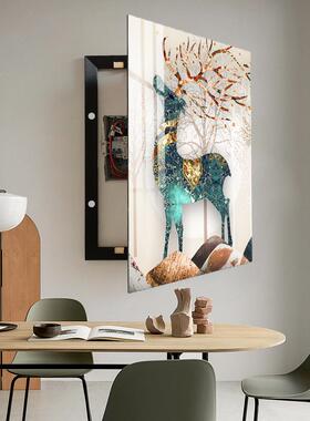 KI9F76885T7S打孔弱电箱饰玻画定装制网线箱遮挡璃盖免板轻奢强电