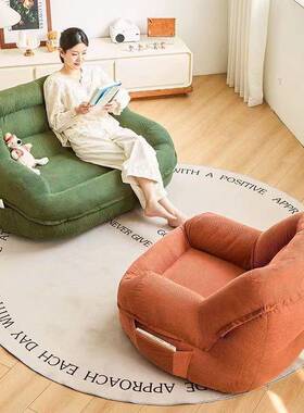 休单人沙发窝窝榻榻米网红阳47365台卧室客厅人法懒式小户型沙发