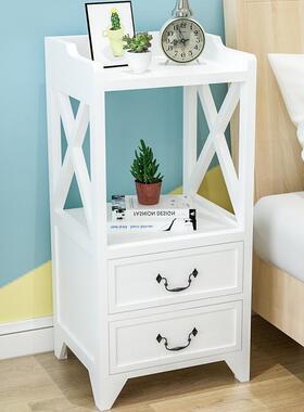 简欧整装头柜实木加约宽简小柜子创意卧窄柜欧式25RCEc室m床床柜