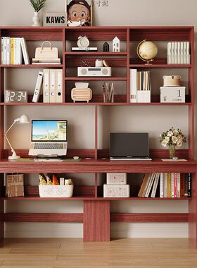 书桌架组合QUD家用双人学电脑桌书台式书简约办公生卧柜室桌一件