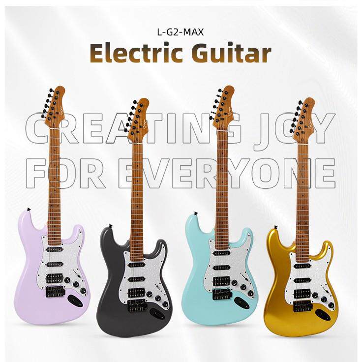 入电吉他初学吉者女生男生新手门FS3112摇滚专业级单摇T电他烤枫