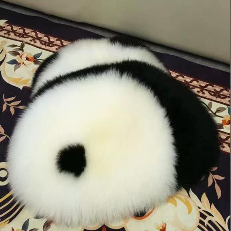厂家真直窗熊猫抱枕供羊坐毛熊猫地垫屁屁垫沙发垫飘靠垫网红卡通