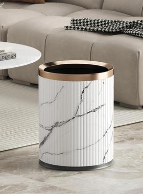 垃圾桶家用颜客厅卧室厨房高生XIJ间轻奢双值层卫无盖简约新中式