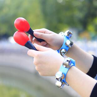 奥尔夫套装1套击儿童早教摇铃鼓沙蛋三角铁沙JBA锤打音乐组合0玩