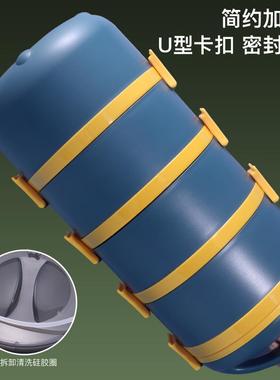 30不锈钢保温桶长便携大IGU容量多饭层便当饭盒家用24小时4上班超