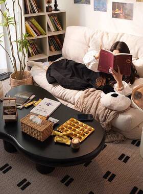 黑色小云QGU朵几法式轻奢家用客厅简茶新款现约代异形户型创意茶