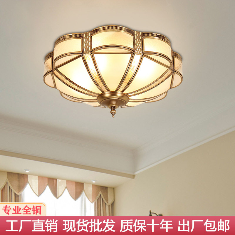 欧式全铜LED圆形吸顶灯