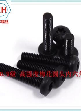 1.9ZZR级防盗螺丝高强度B梅花圆头内六角螺孔钉G26720M6