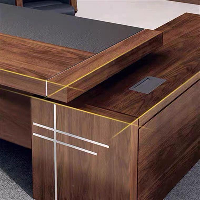 板办HIA公桌老桌简约现总裁桌办公室家具广东板经理代大班式台主