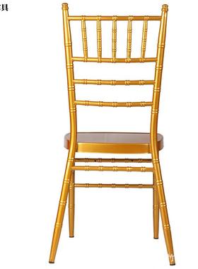 高厅餐桌POZ椅不锈钢现代背PU皮餐餐椅婚会庆不锈钢宴椅幽灵椅子