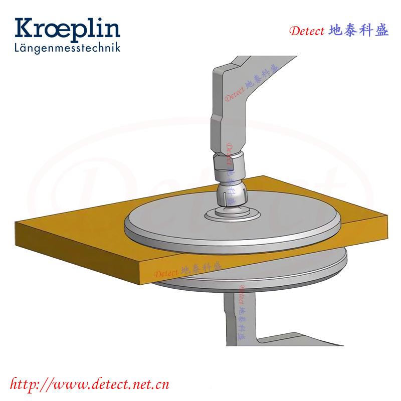 德国kroplin厚度测量卡规DZFBO60100Te带表规D12100卡T测厚卡规