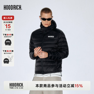 HOODRICH90白鸭绒轻量化排骨羽绒服潮流防寒保暖情侣款连帽外套