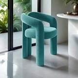 简约奶油风家用化餐妆休椅梳妆凳美甲店椅子未知简约感单卧室人闲