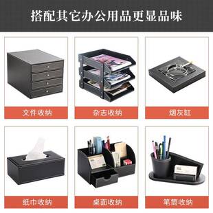 桌面办公用品文件框书立架子多层办公室文件夹收纳盒立式办公桌皮