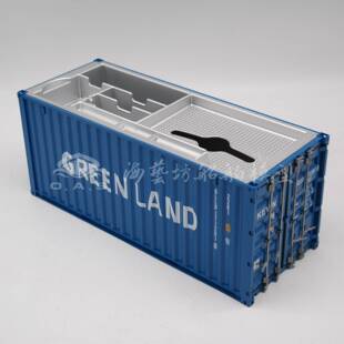 20尺航运集装箱模型收纳盒企业logo订制海艺坊船模工厂