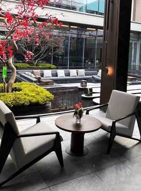 户外林沙水发简约花园工39667程庭院露台铝合金防具家售楼部室内