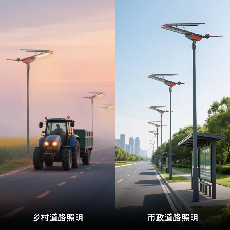 货一体式太阳能路灯防暴OII中东耐70℃供高沙温路一体化太阳能灯