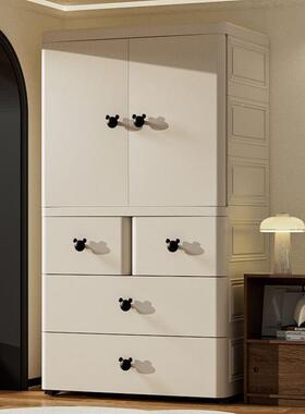 特大号QBI加宽加宝宝衣婴童衣服收柜纳儿柜子简易厚小衣橱整理储