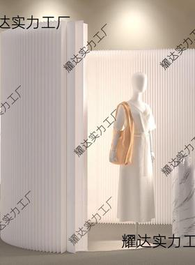 一墙纸隔间白色纸墙屏风办公室6454164隔板可折屏风挡叠板分直播