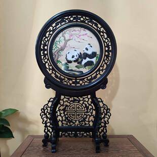 双面绣挂件紫光檀,外框尺寸宽32.5×高54厘米×12厘米价格1690元