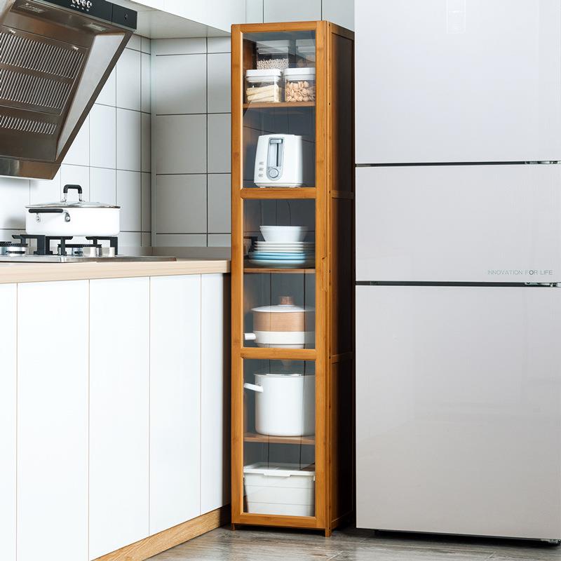 厨房用品收纳柜子落地XBY门层多功能置物多带厨具餐具储物柜书架